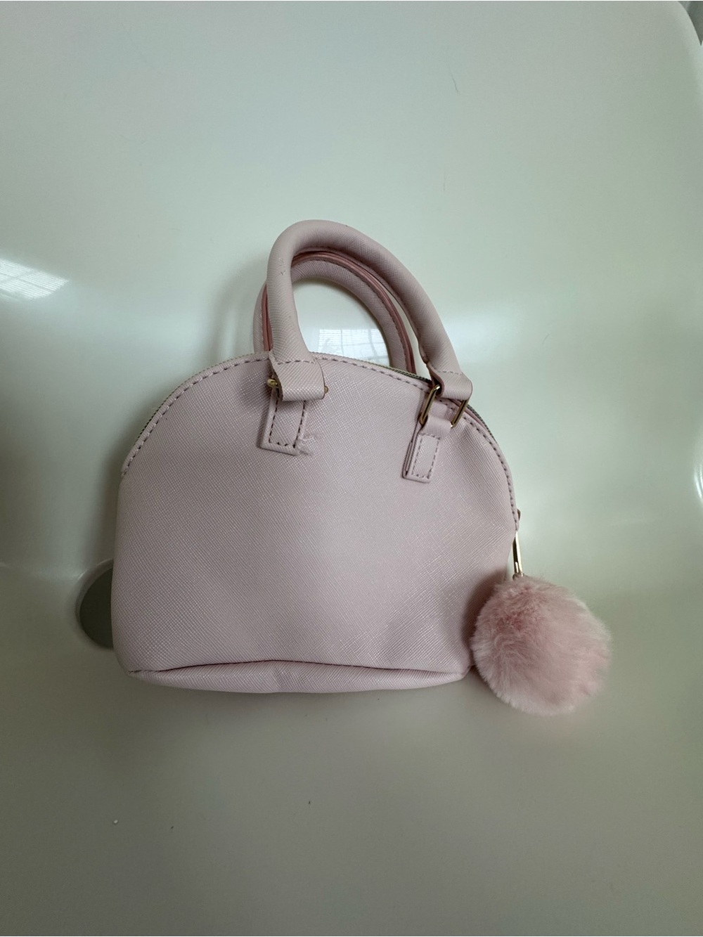Girls Glitter Rainbow Unicorn Purse Mini Handbag Pom Pom Pastel Sparkle Cute - Picture 10 of 12